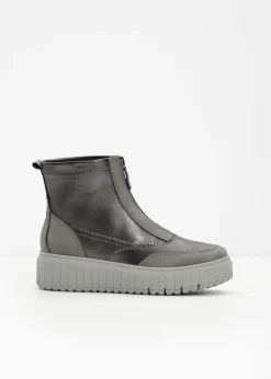 bonprix Jana Botas con plataforma de Jana gris metálico New