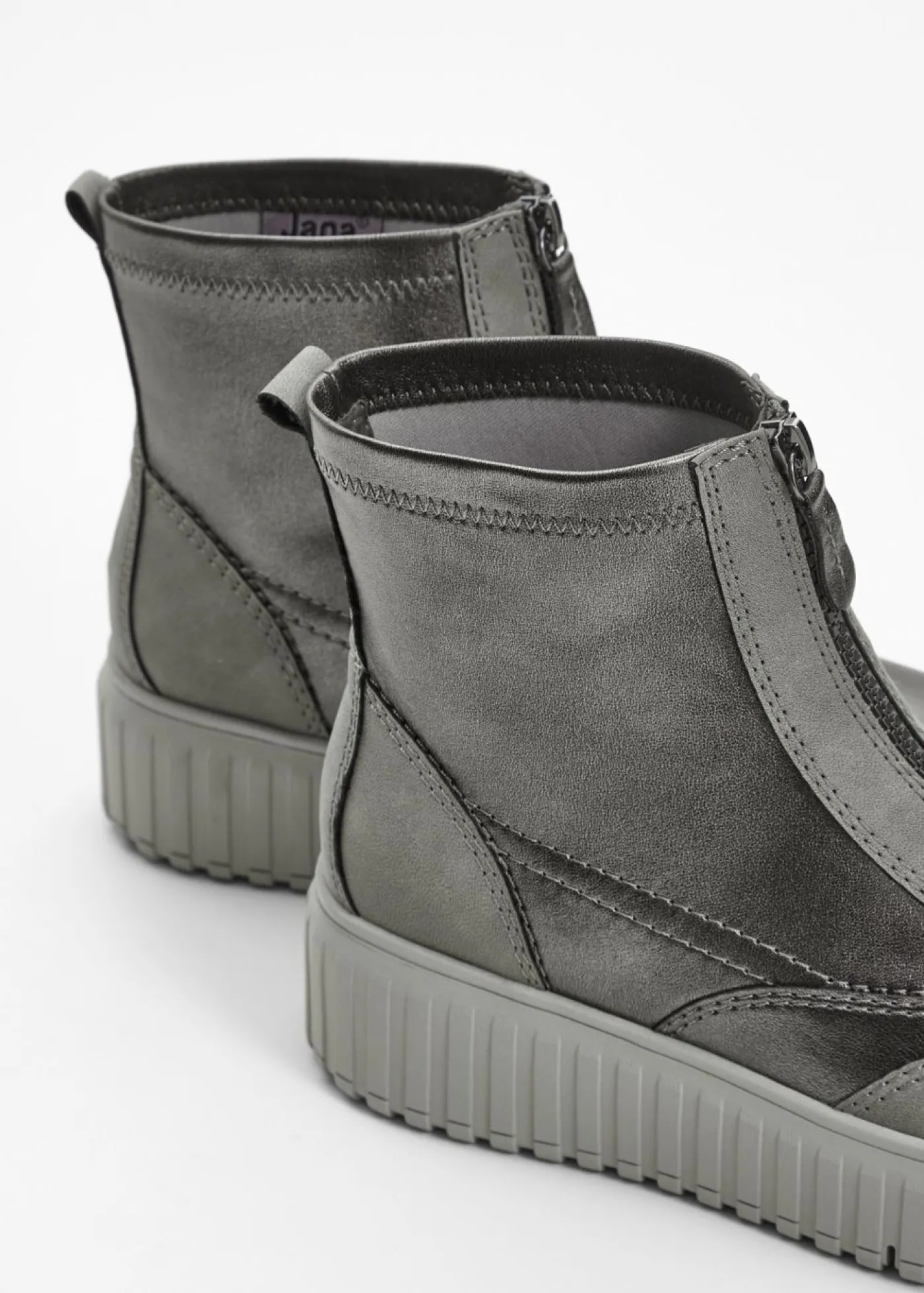 bonprix Jana Botas con plataforma de Jana gris metálico New