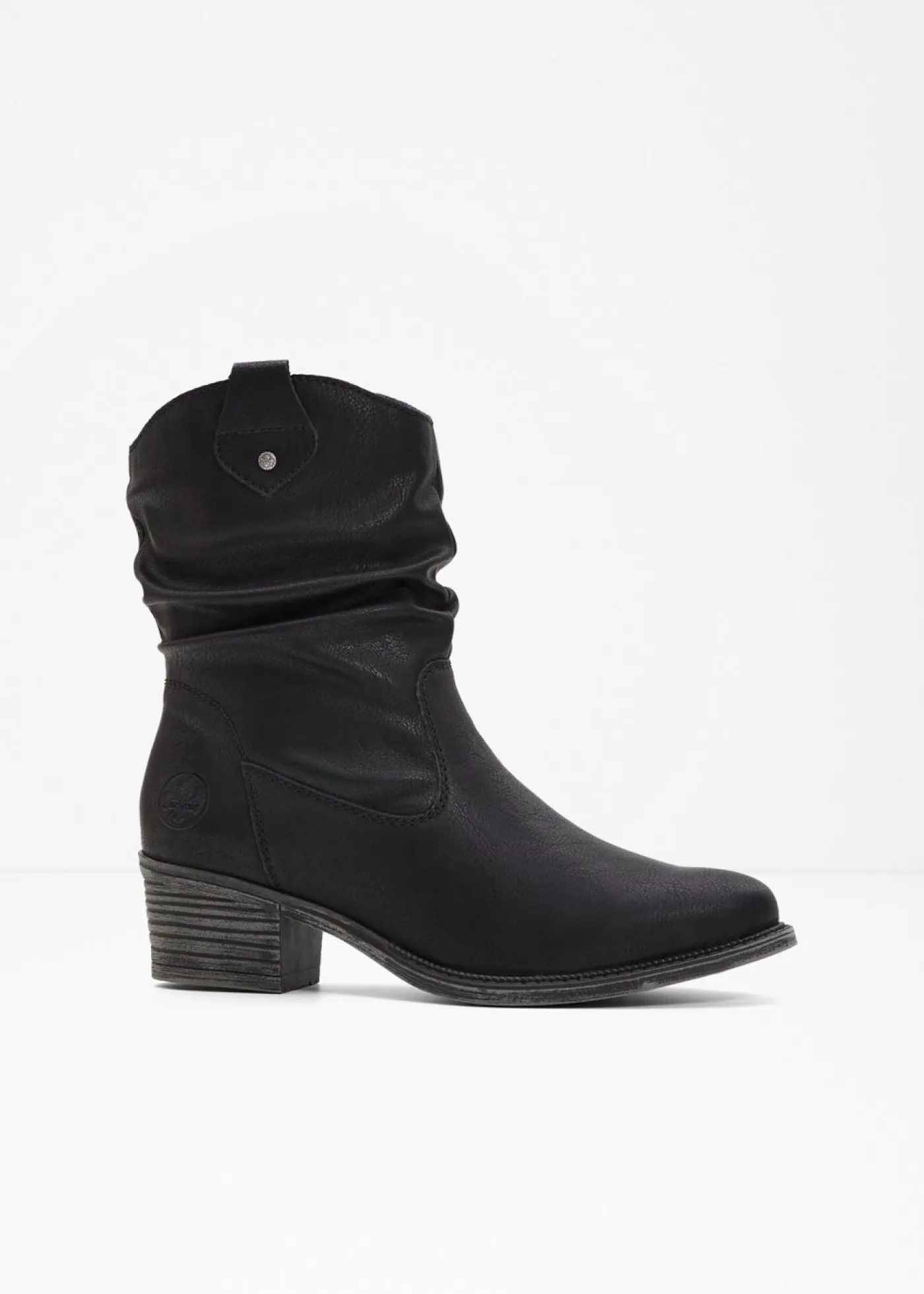 bonprix Rieker Botas cowboy cómodas y forradas de Rieker Negro