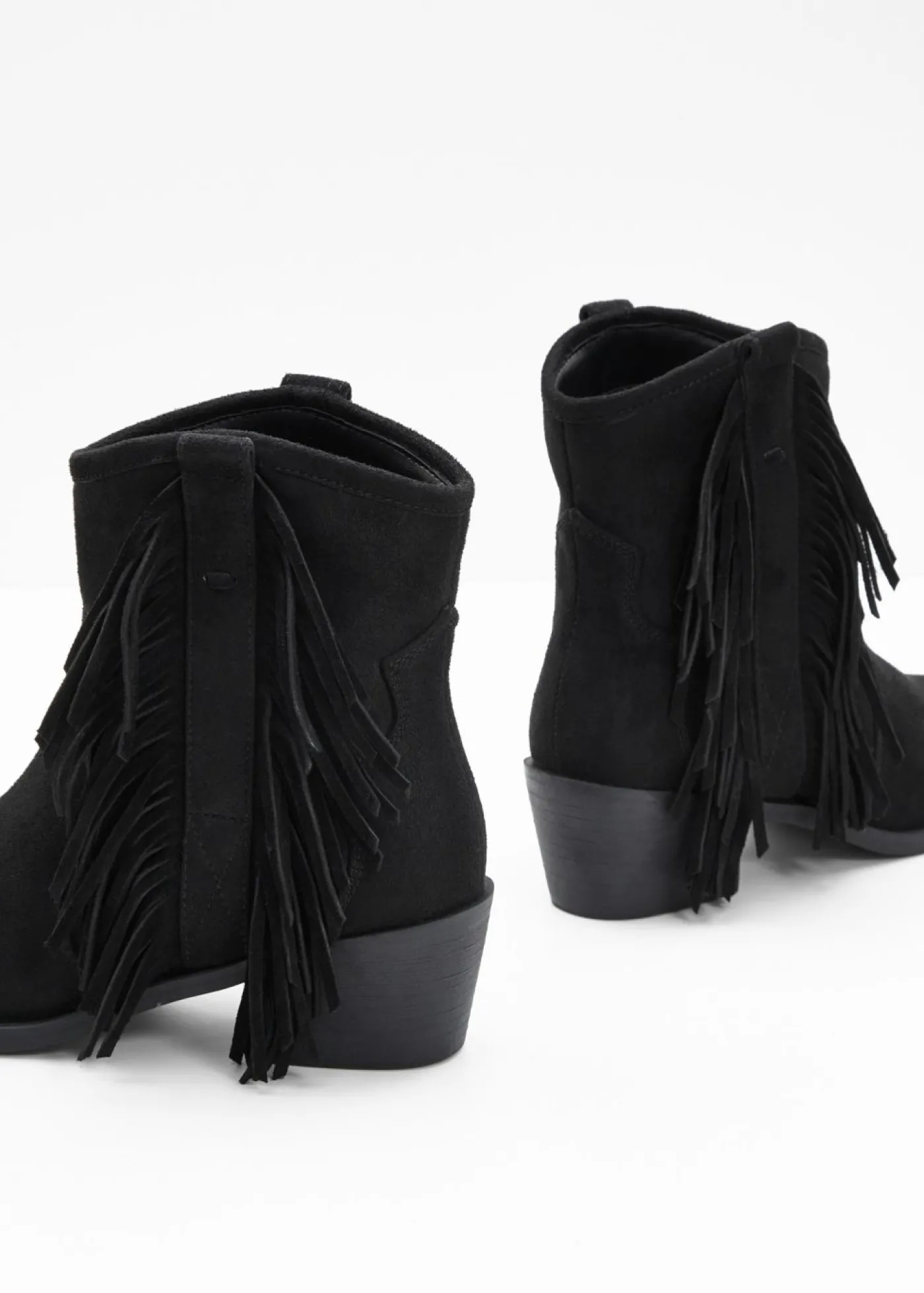bonprix bonprix Botas cowboy con flecos Negro Sale