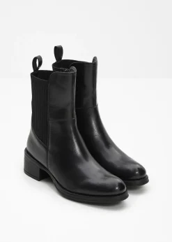 bonprix bonprix Botas de cuero Negro
