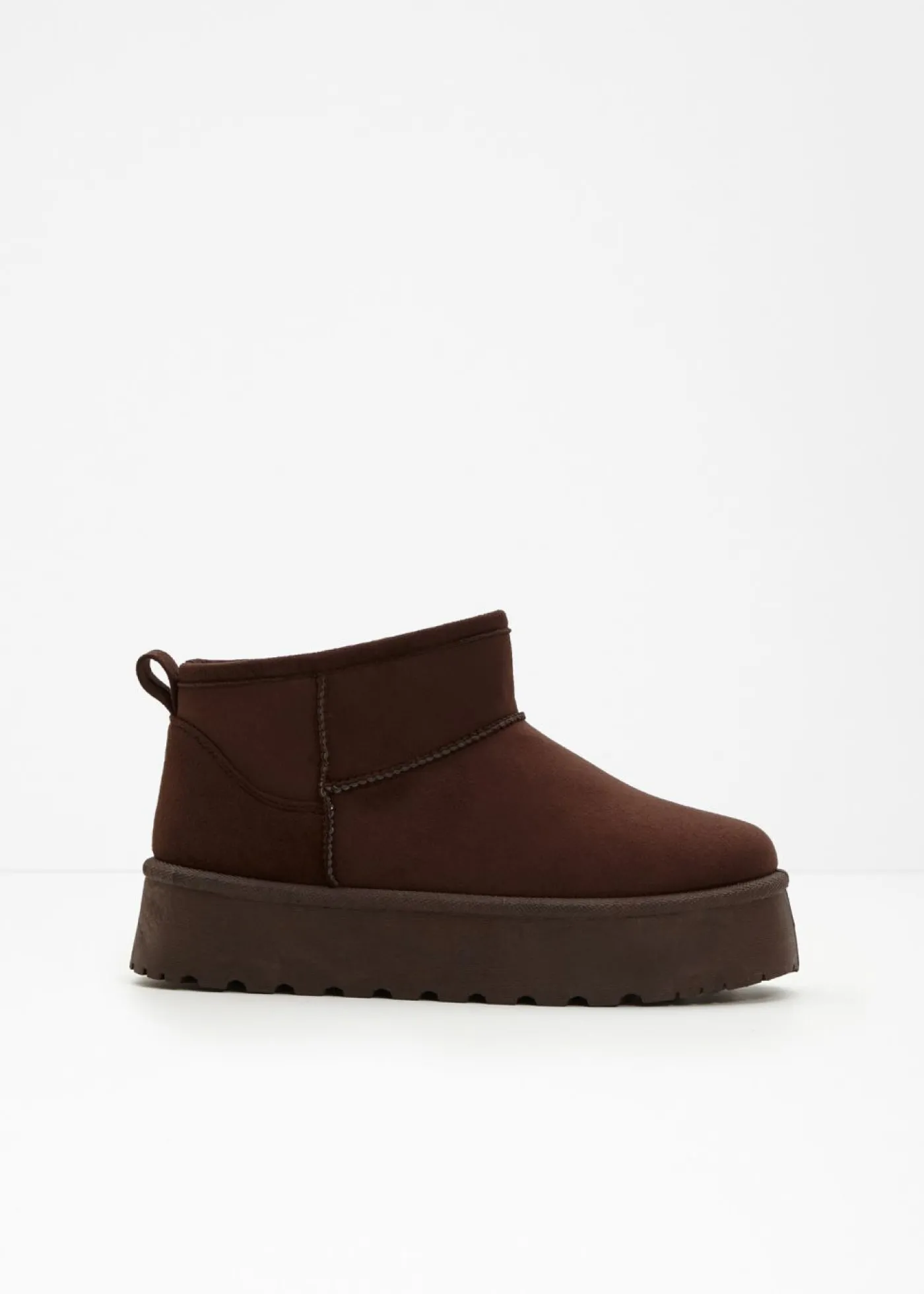 bonprix bonprix Botas de plataforma forradas Marrón oscuro Outlet