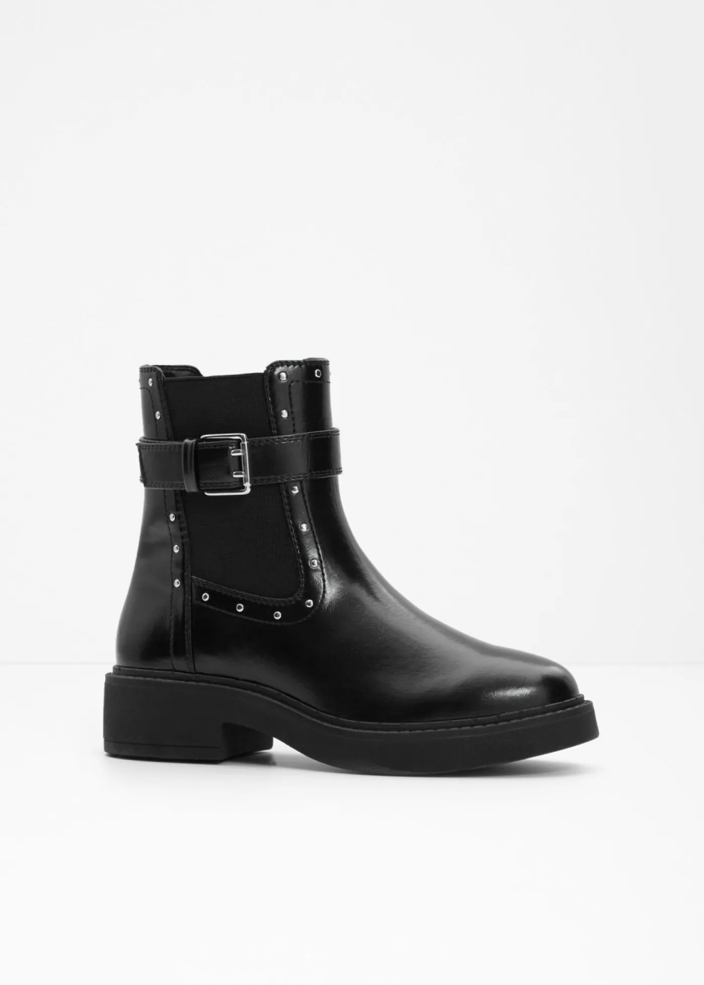 bonprix bonprix Botas moteras con hebilla Negro New