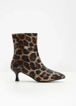 bonprix bonprix Botines estampado leo marrón Online