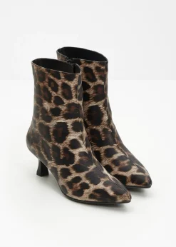 bonprix bonprix Botines estampado leo marrón Online