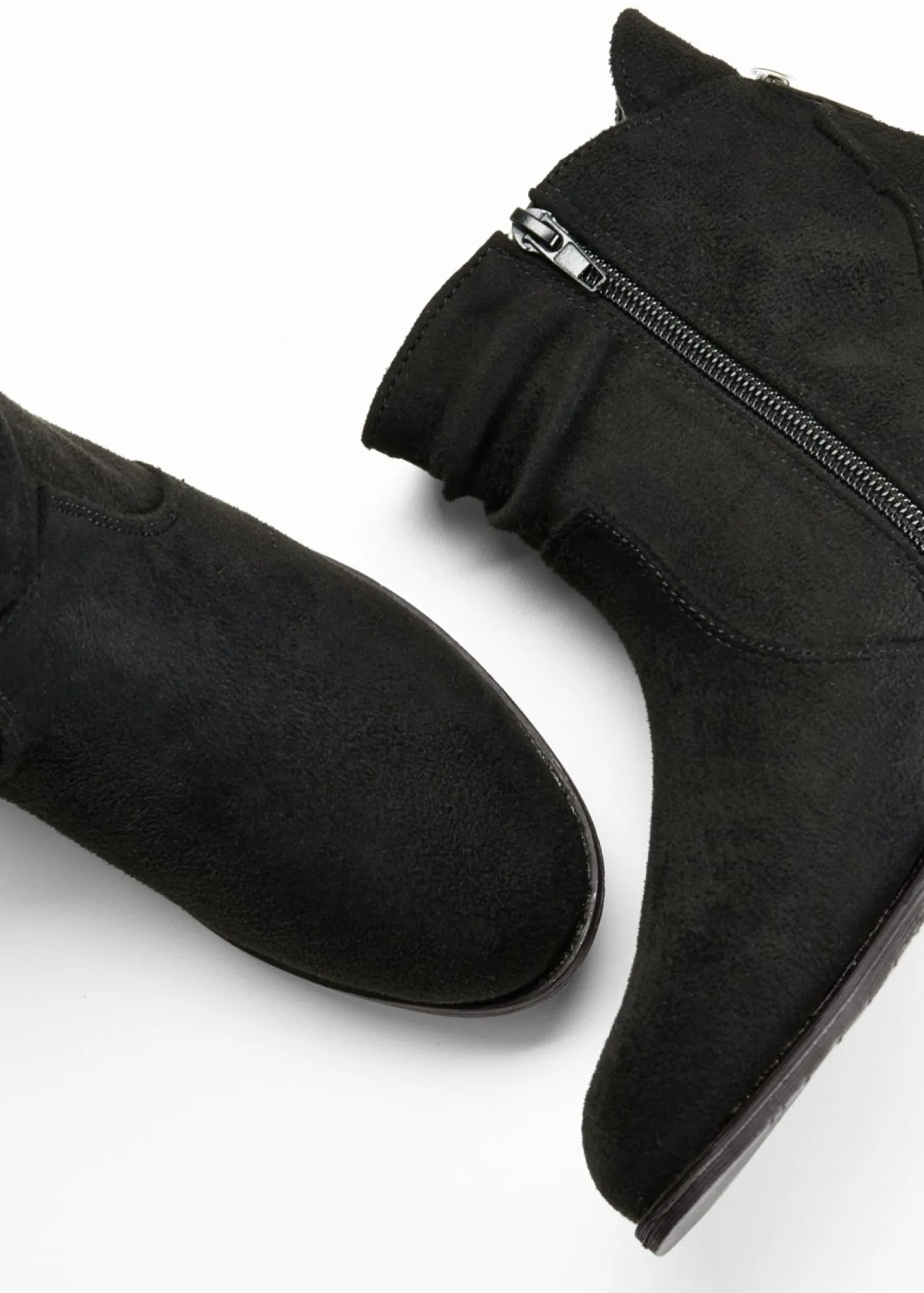 bonprix bonprix Botines con fruncido Negro New