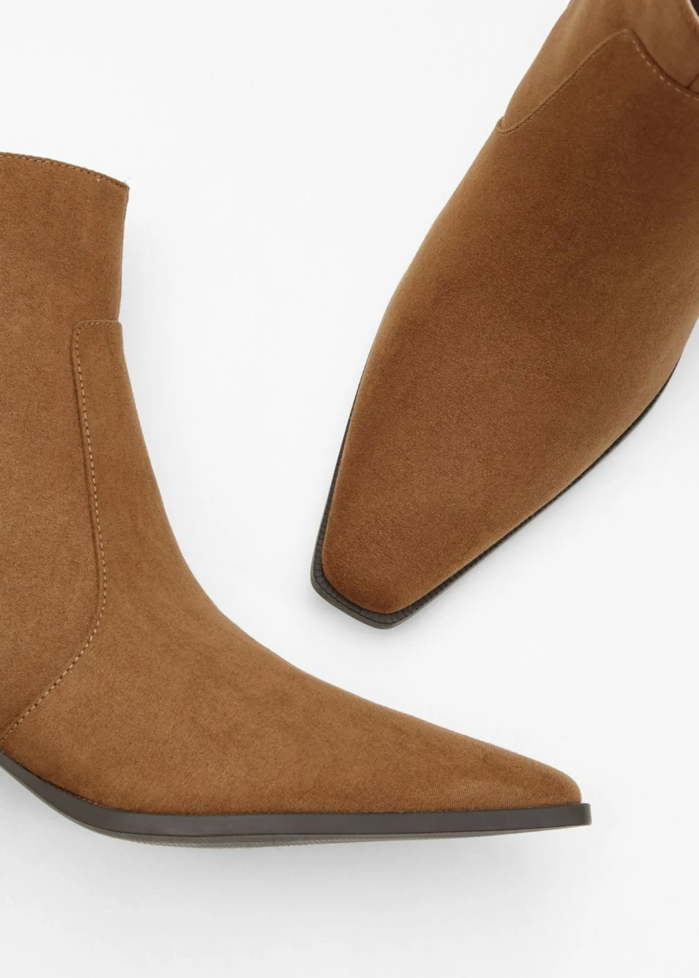 bonprix bonprix Botines con tacón grueso marrón Clearance