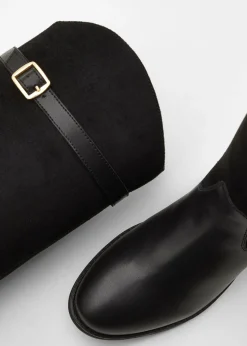 bonprix bonprix Botines de caña ancha Negro Discount
