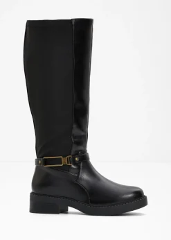 bonprix bonprix Botines de caña ancha Negro Sale