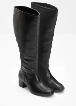 bonprix bonprix Botines de caña ancha Negro New