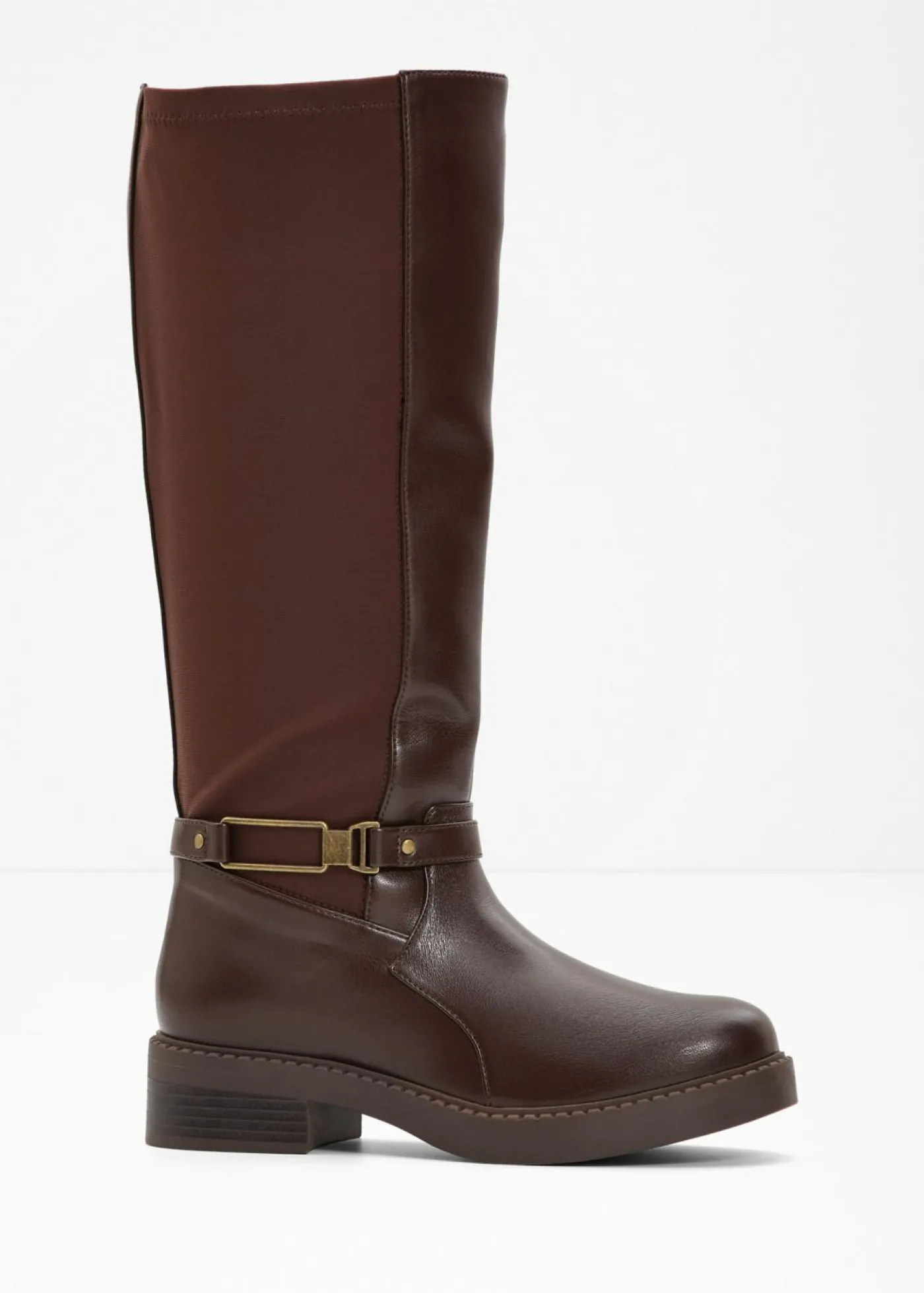 bonprix bonprix Botines de caña ancha Marrón oscuro Clearance