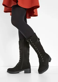 bonprix bonprix Botines de cordones Negro Hot