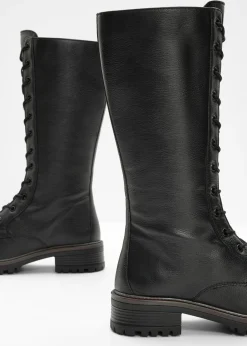 bonprix bonprix Botines de cordones Negro