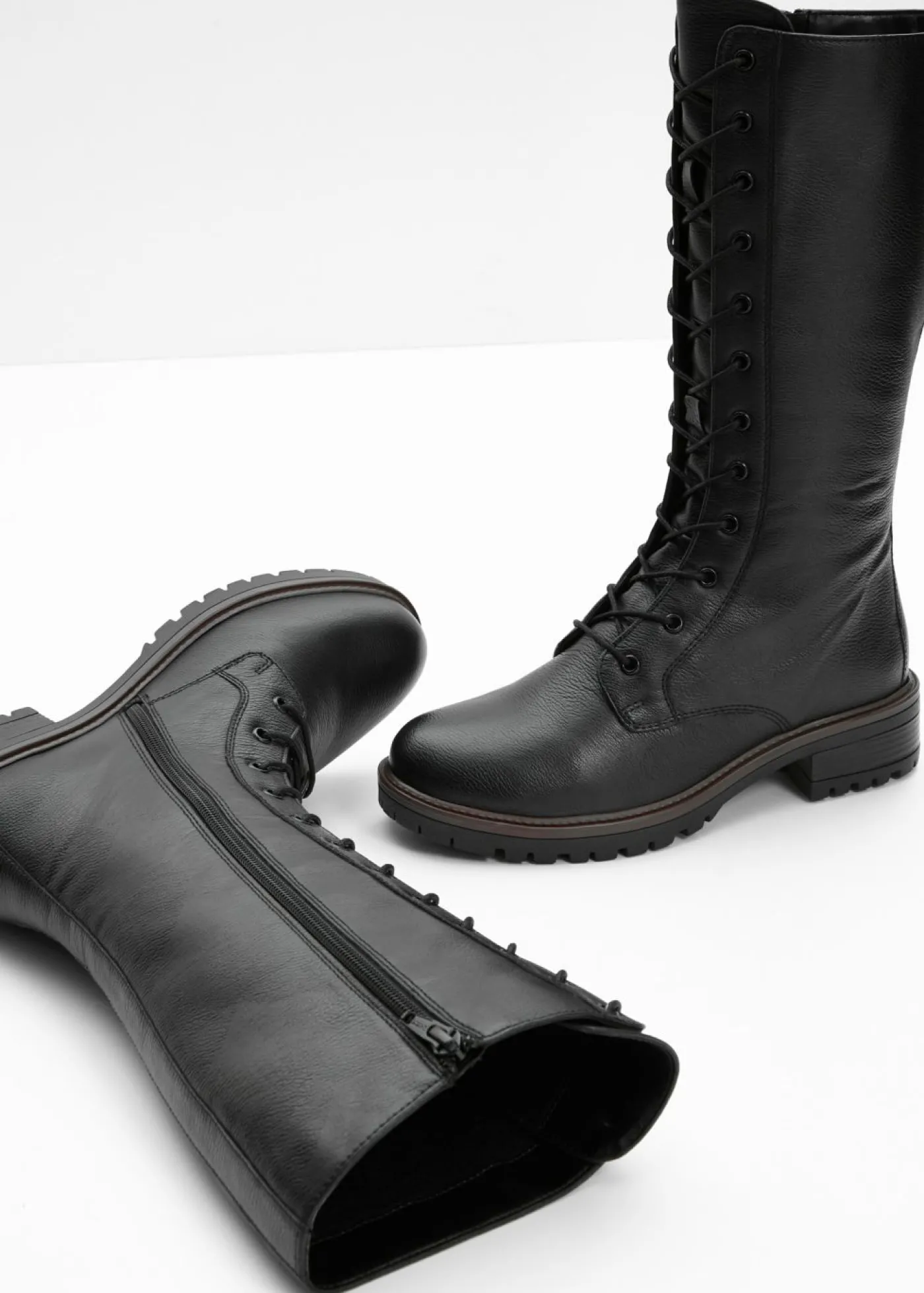 bonprix bonprix Botines de cordones Negro