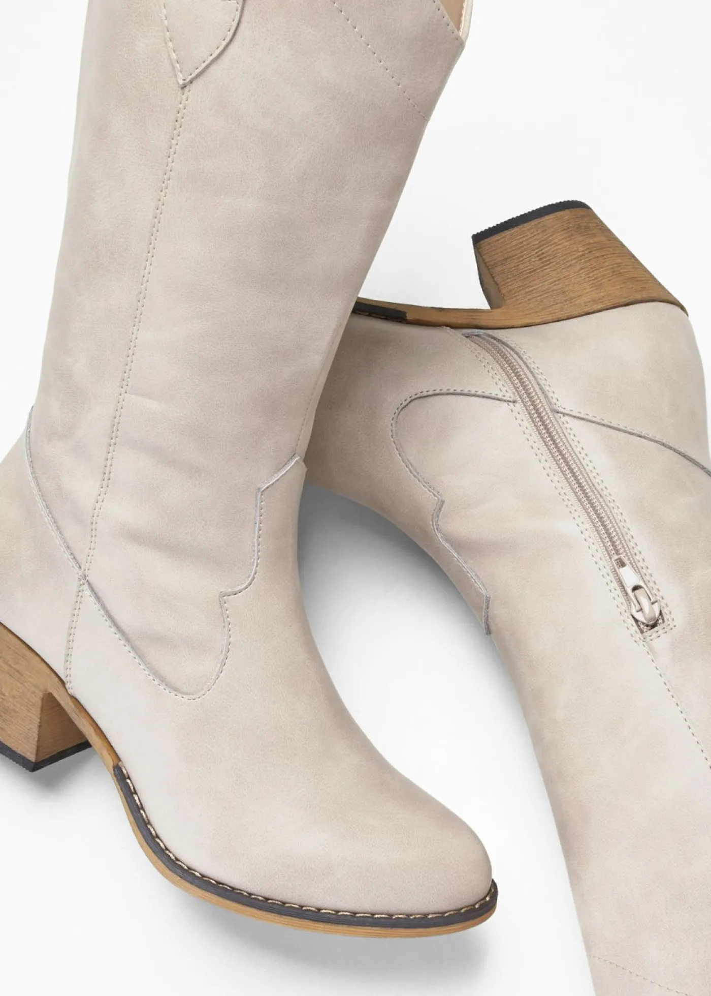 bonprix bonprix Botines vaqueros Marrón grisáceo Clearance