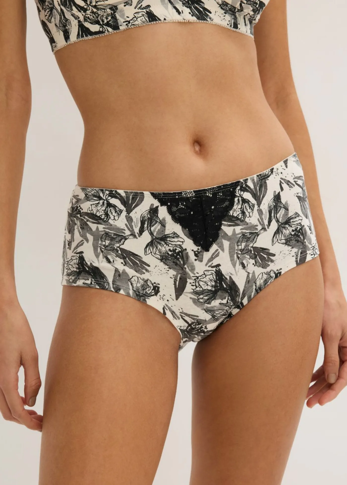 bonprix bonprix Braga (4 unidades) Negro-Beige natural Clearance