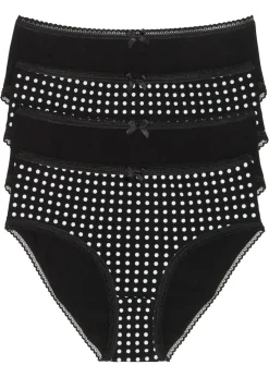 bonprix bonprix Braga (4 unidades) Negro-blanco Outlet