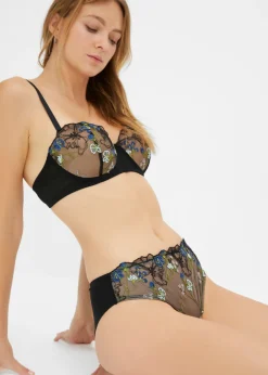 bonprix bonprix Braga brasileña negro-verde gema-beige mate-púrpura-menta-azul zafiro New