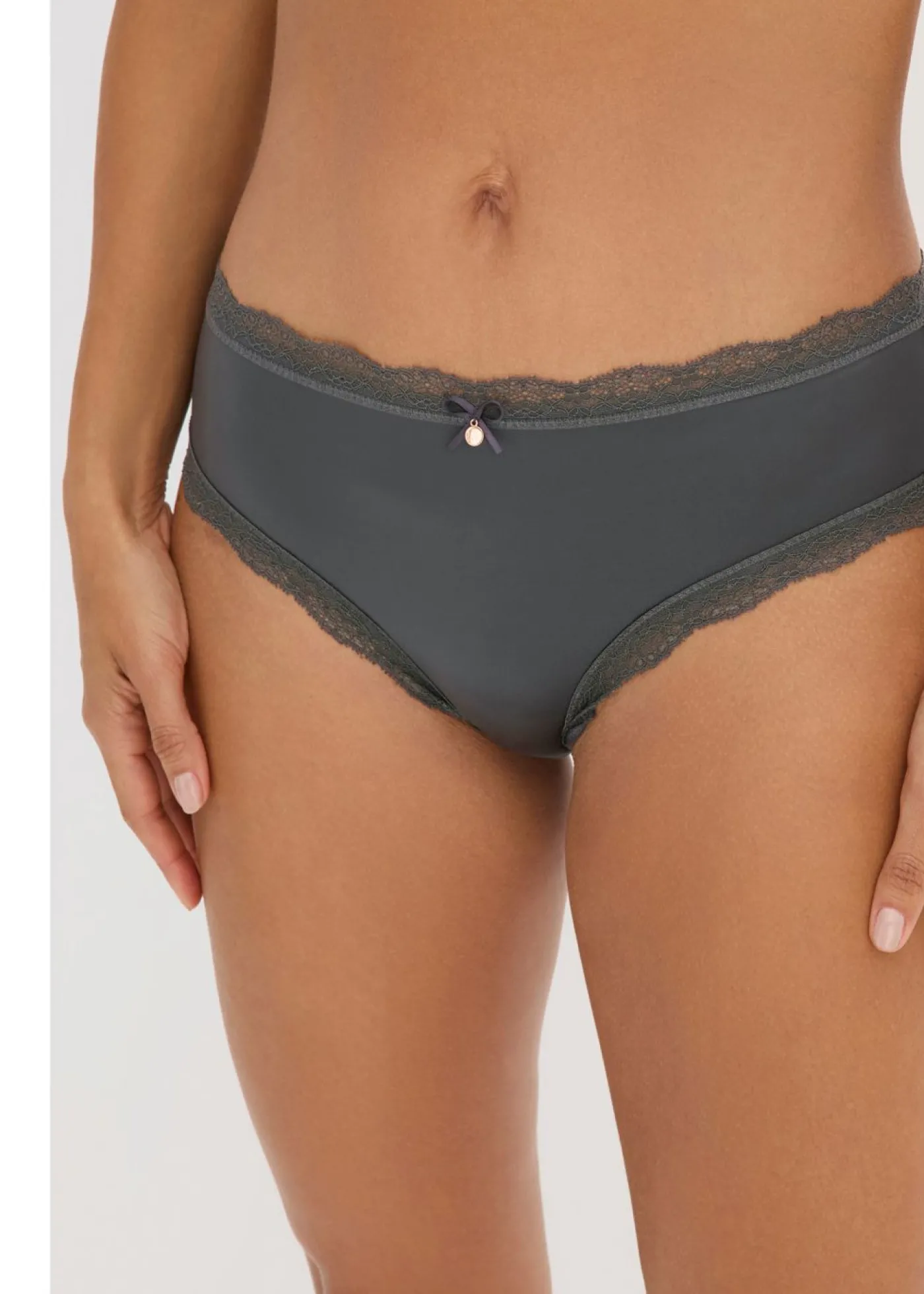bonprix bonprix Braga brasileña con efecto brillante (3 unidades) pizarra+rosa vintage+blanco Sale
