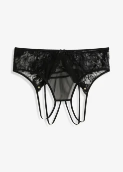 bonprix VENUS Braga con abertura Negro Hot