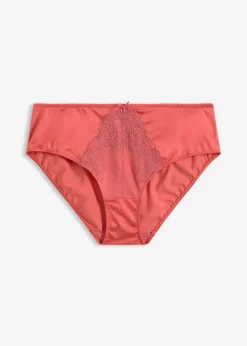 bonprix bonprix Braga con bordado floral brillante rosa coral Outlet