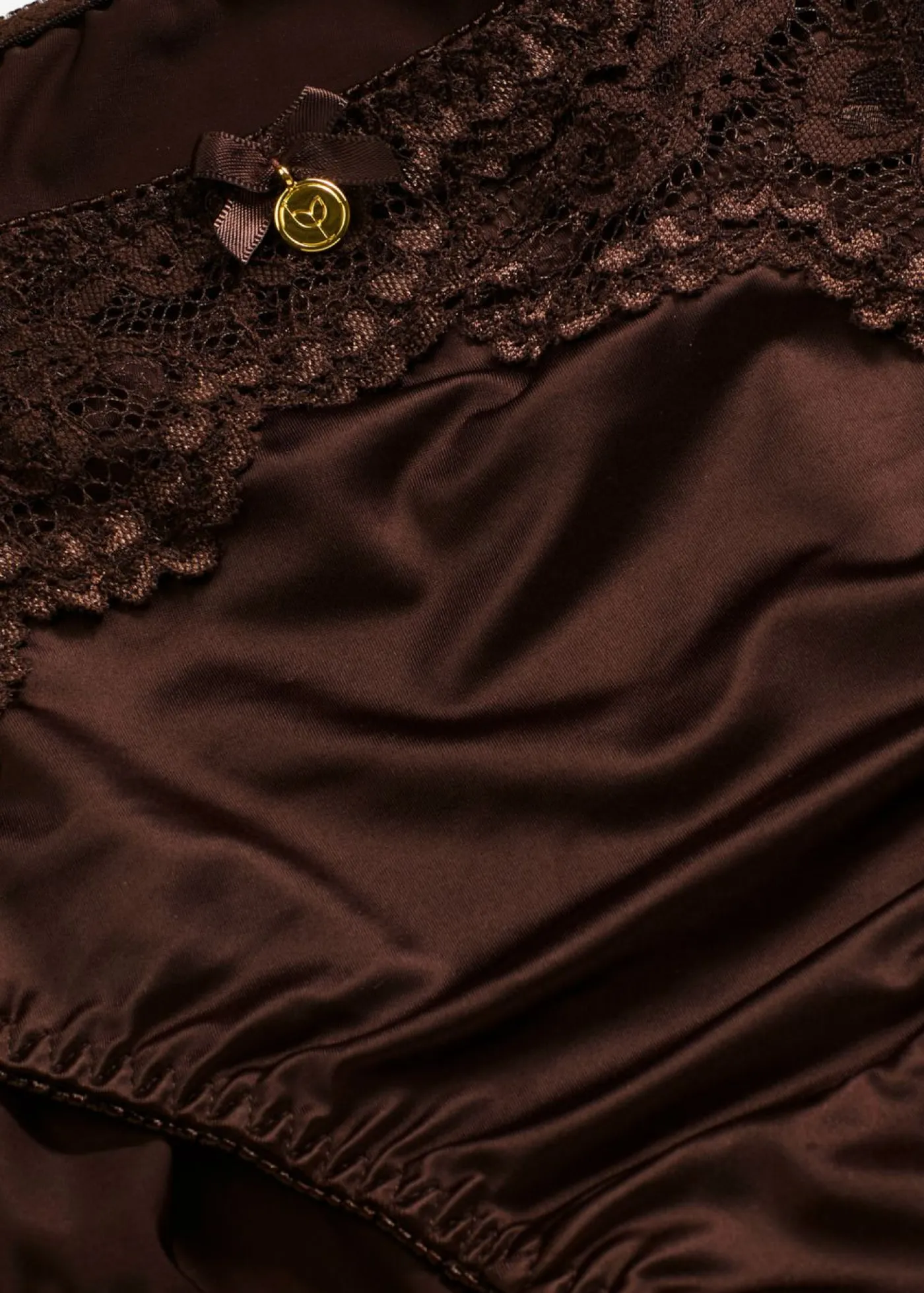 bonprix bonprix Braga con efecto brillante Marrón oscuro New