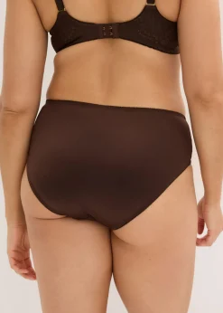 bonprix bonprix Braga con efecto brillante Marrón oscuro New