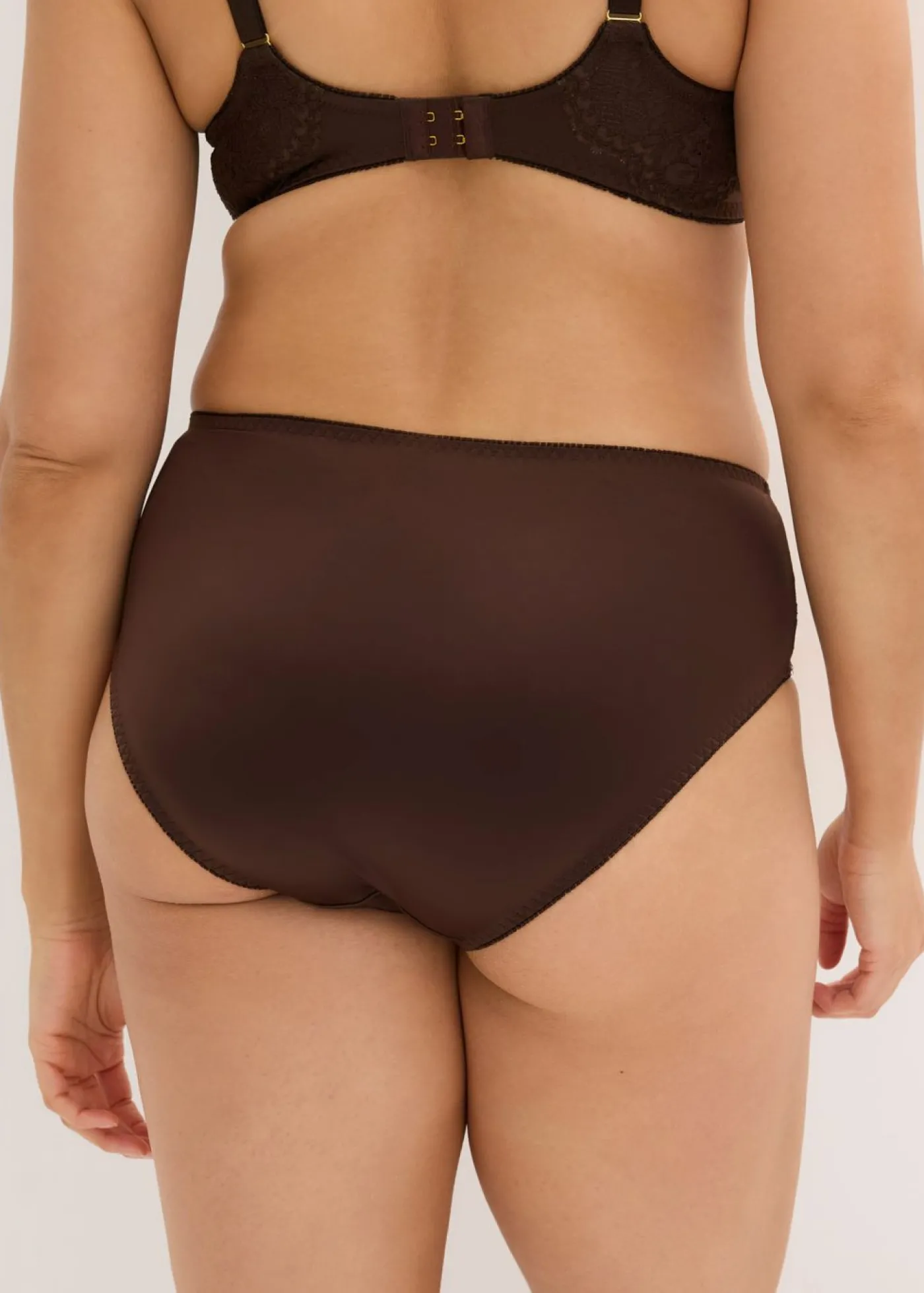 bonprix bonprix Braga con efecto brillante Marrón oscuro New