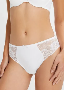 bonprix bonprix Braga con encaje (4 unidades) Blanco Best