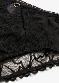 bonprix bonprix Braga con encaje delicado Negro New
