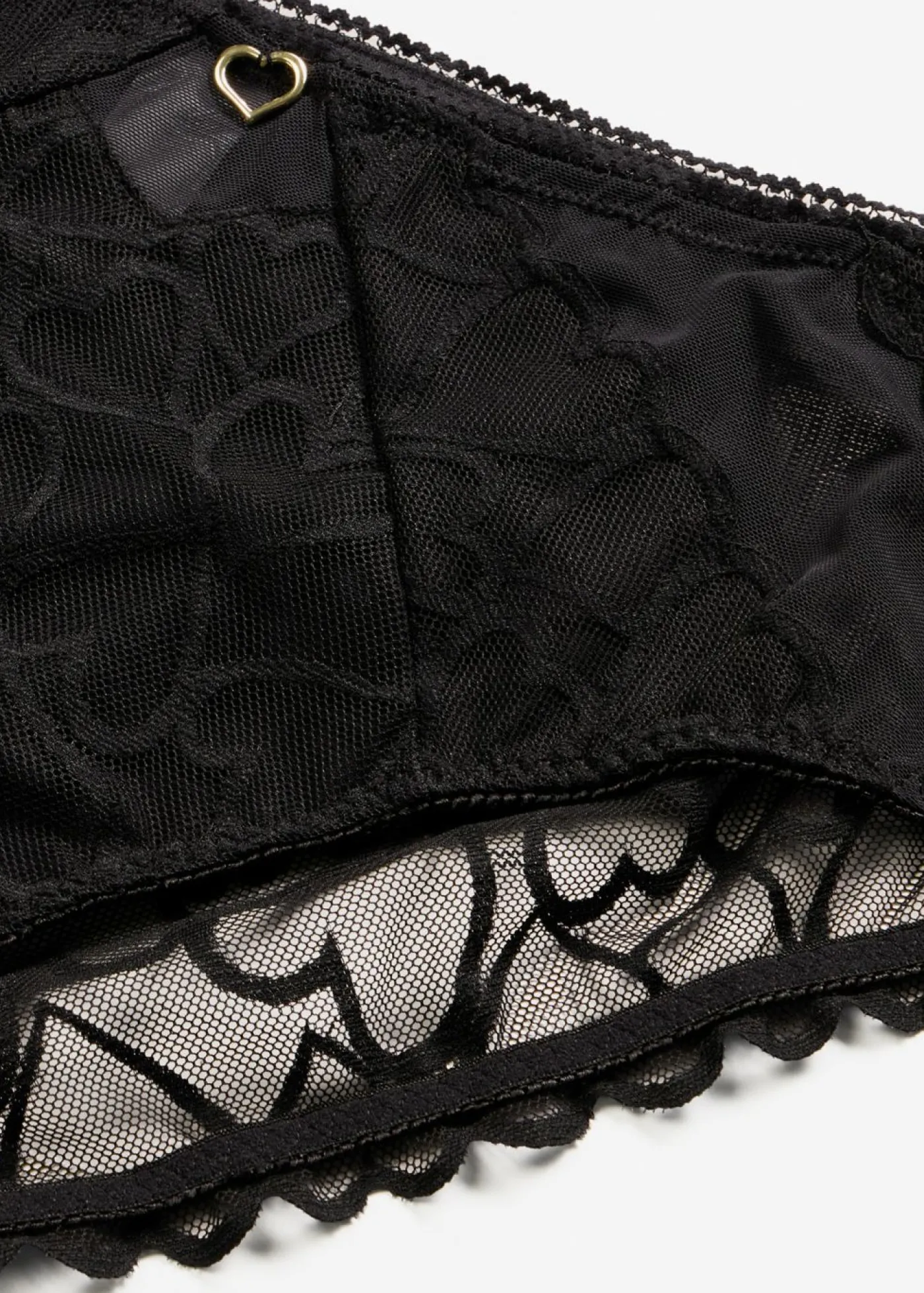 bonprix bonprix Braga con encaje delicado Negro New