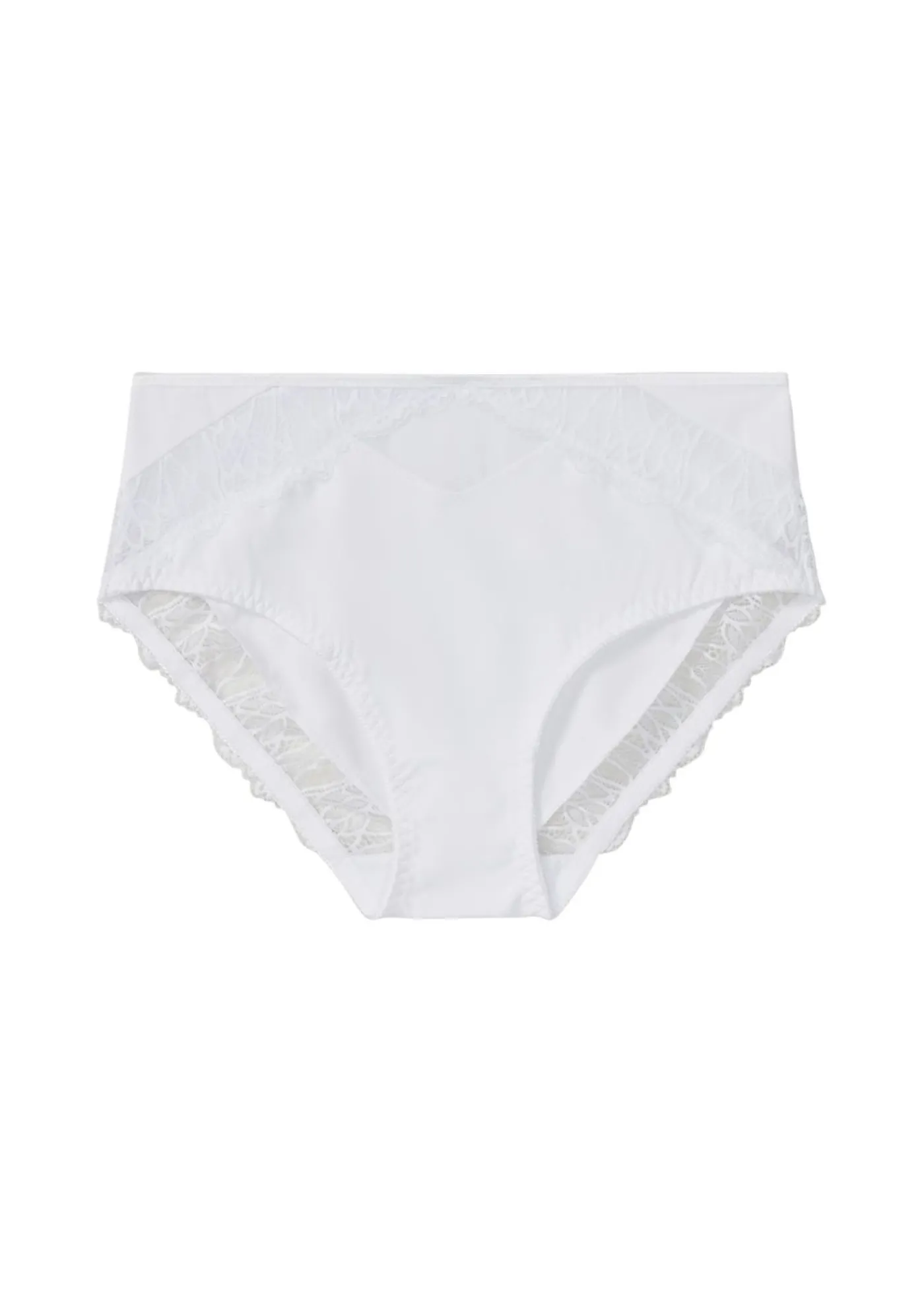 bonprix bonprix Braga con encaje delicado Blanco Online