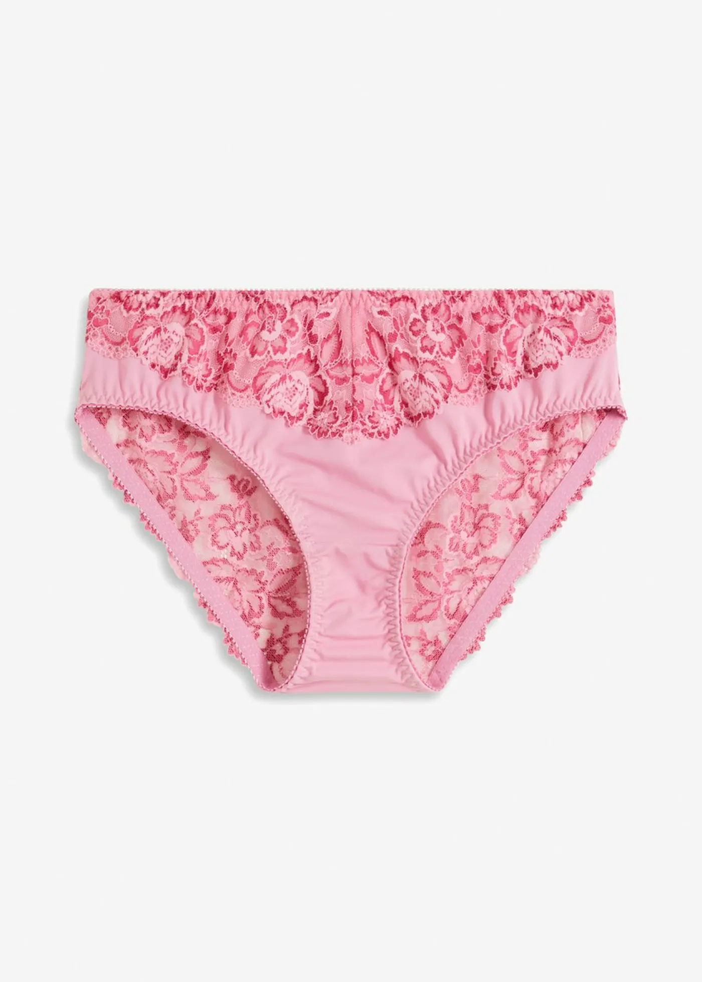 bonprix bonprix Braga con encaje delicado rosa orquídea-rosa oscuro New