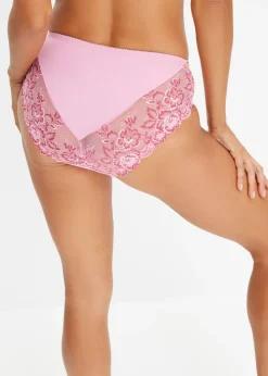 bonprix bonprix Braga con encaje delicado rosa orquídea-rosa oscuro New