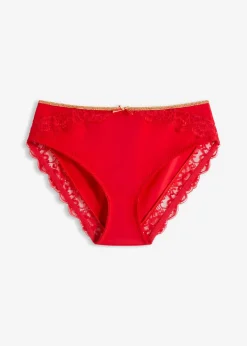 bonprix bonprix Braga con encaje delicado rojo intenso Discount