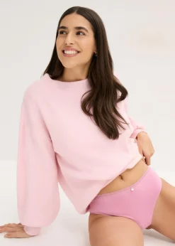 bonprix bonprix Braga con encaje (4 unidades) Negro-malva Online