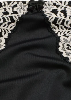 bonprix bonprix Braga con ligero efecto moldeador Negro-blanco lana Clearance