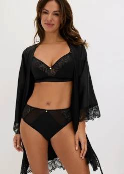bonprix bonprix Braga con malla Negro