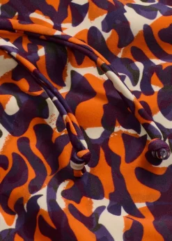 bonprix bonprix Braga de bikini con detalle de cordón estampado leo púrpura-marrón claro Hot