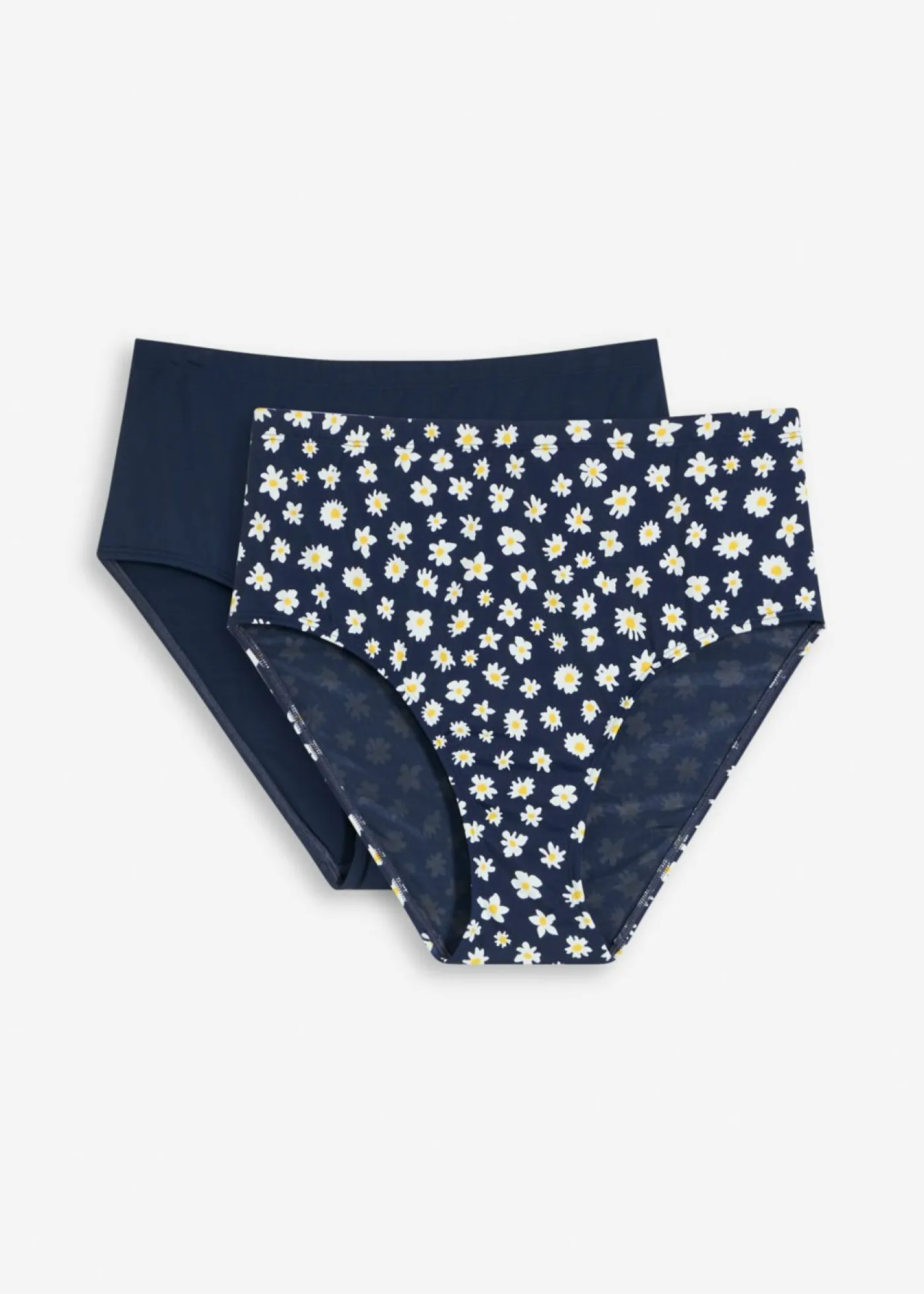 bonprix bonprix Braga de bikini moldeadora (2 unidades) con efecto moldeador medio Azul marino Clearance