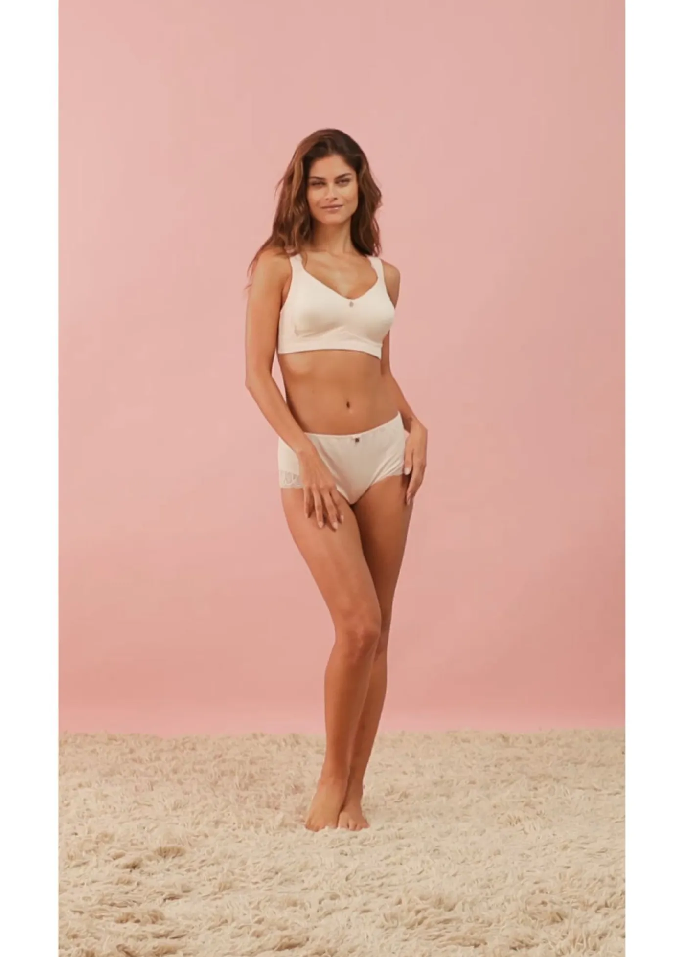 bonprix bonprix Braga de microfibra suave Rosa seda Outlet