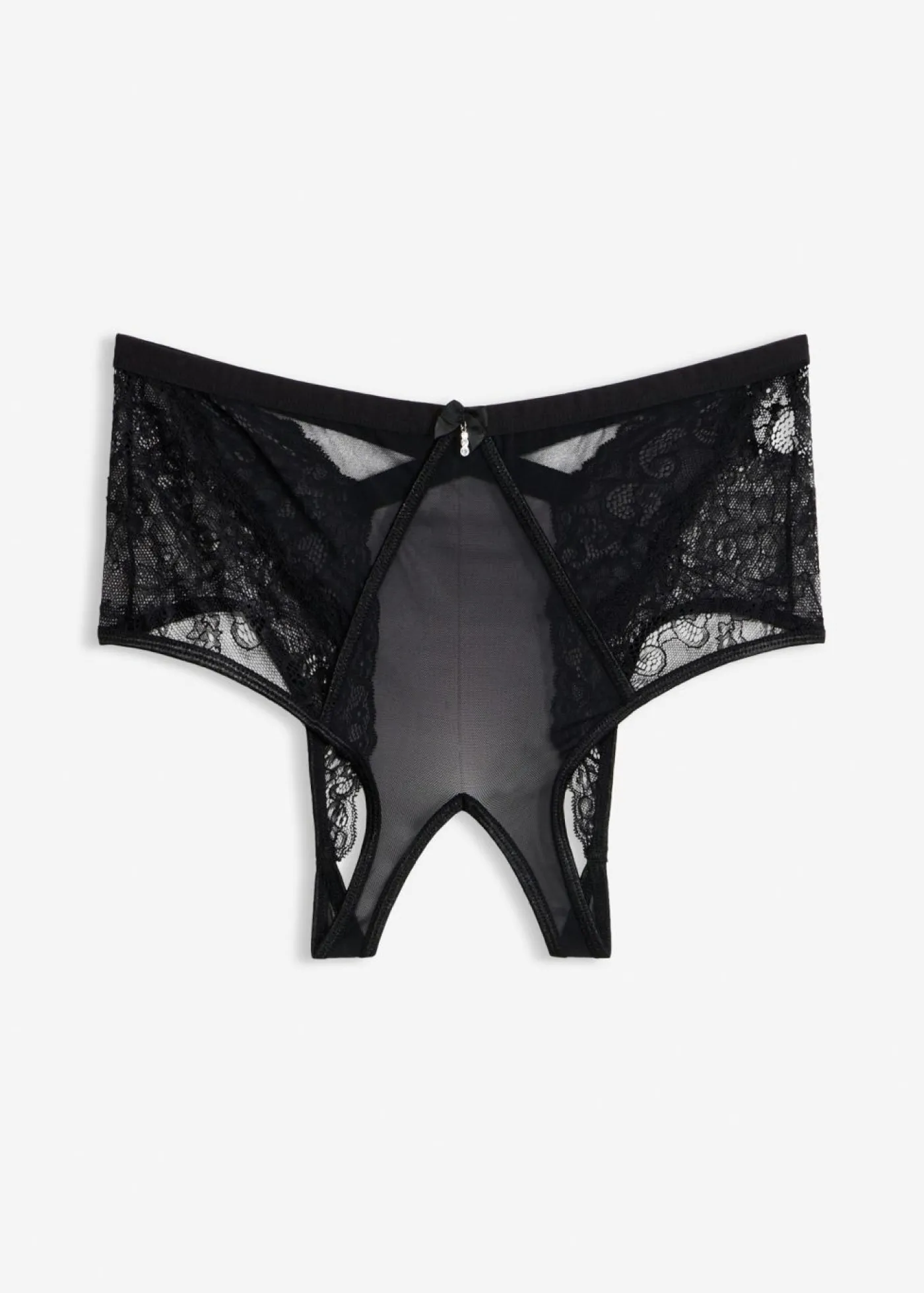 bonprix VENUS Braga de talle alto con abertura Negro New