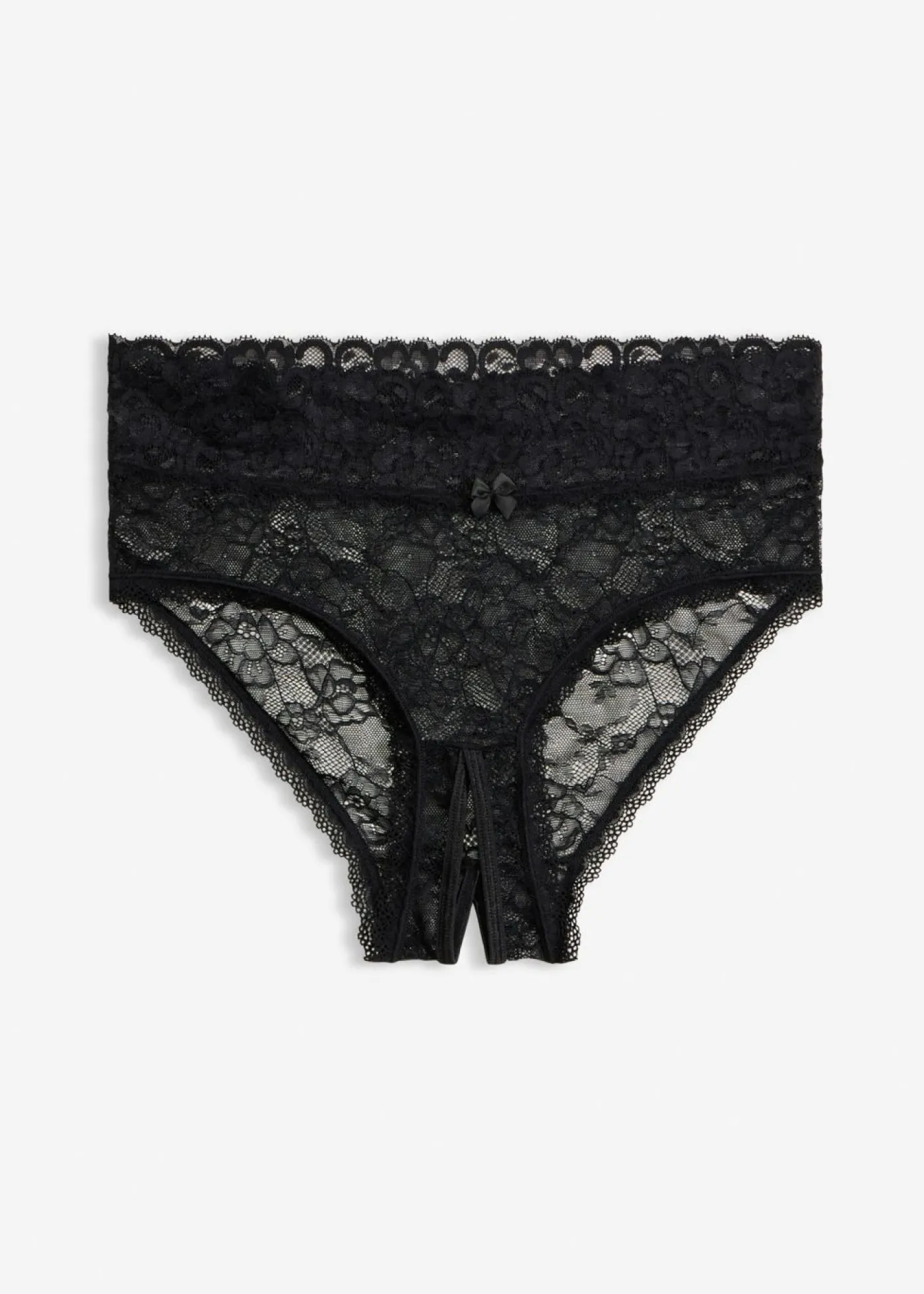 bonprix VENUS Braga de talle alto con abertura Negro Clearance