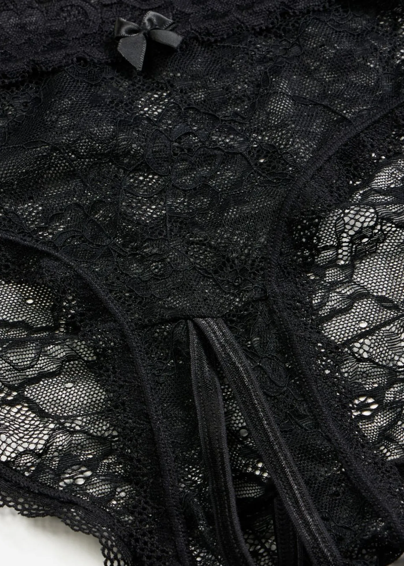 bonprix VENUS Braga de talle alto con abertura Negro Clearance
