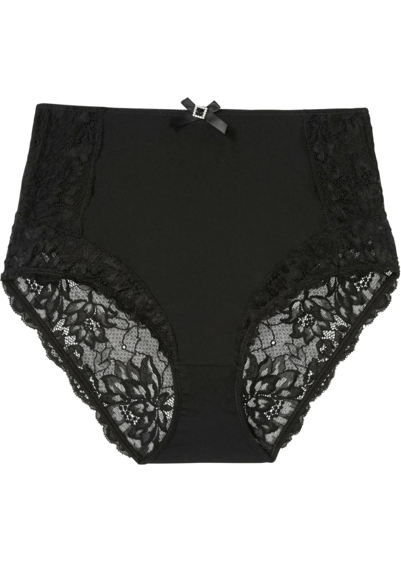 bonprix bonprix Braga de talle alto con encaje Negro Best