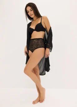 bonprix bonprix Braga de talle alto (3 unidades) de encaje negro+blanco+beige arena Best