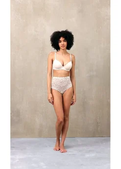 bonprix bonprix Braga de talle alto (3 unidades) de encaje negro+blanco+beige arena Best
