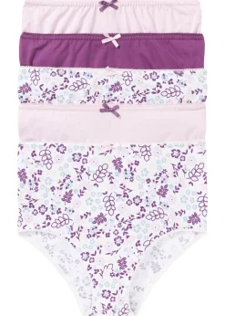 bonprix bonprix Braga de talle alto (5 unidades) Estampado/malva mate/rosa mate Online