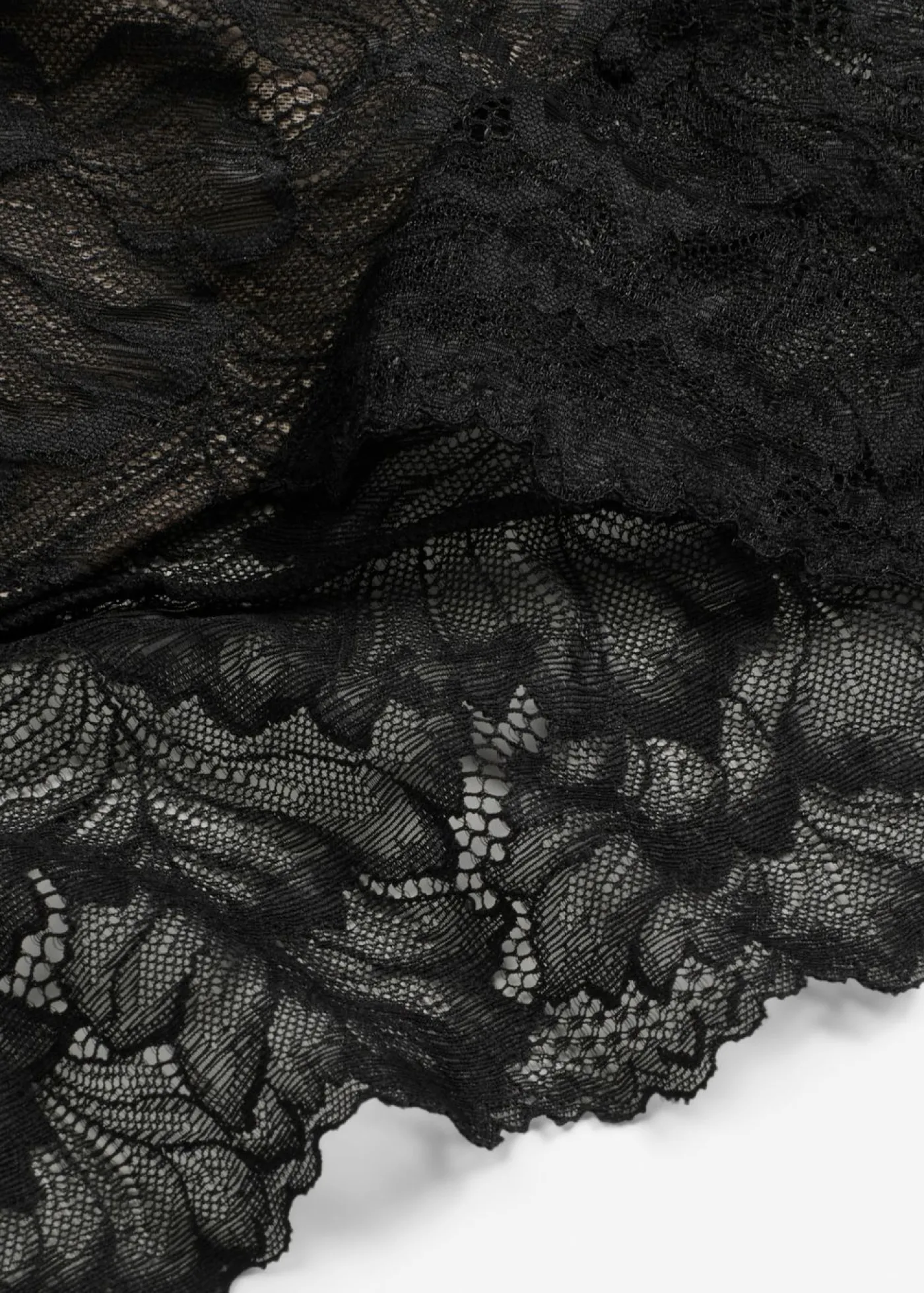 bonprix bonprix Braga maxi con encaje delicado negro-marrón claro