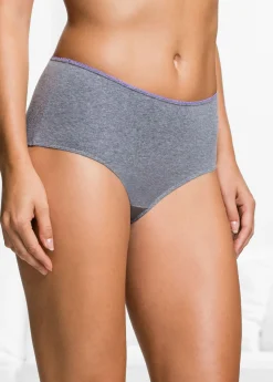bonprix bonprix Braga maxi (5 unidades) Gris claro/gris/antracita jaspeado
